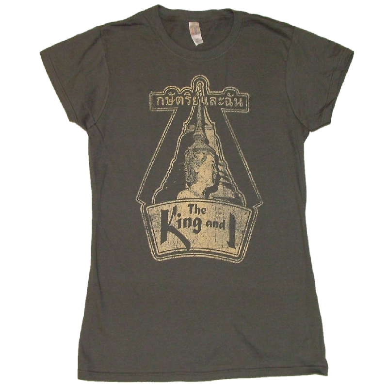King and I Ladies Charcoal Tee- Customizable