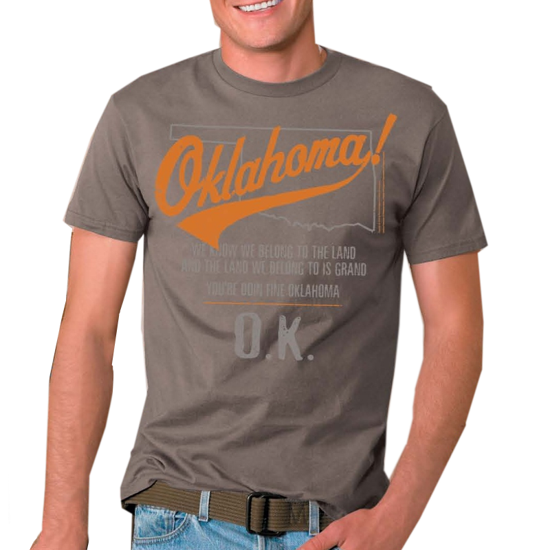 Oklahoma Unisex Savana Brown Tee- Customizable